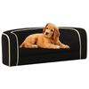 vidaXL Sof&aacute; plegable para perros coj&iacute;n lavable felpa negro 73x67x26cm