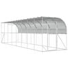 vidaXL Gallinero Contra Pared Plateado 600 x 150 x 215 cm