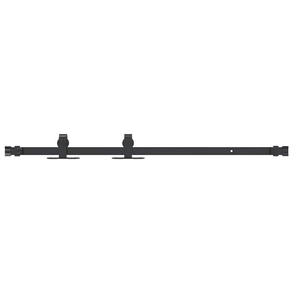 vidaXL Kit de puerta corredera de armario acero carbono 91 cm