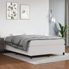 vidaXL Cama box spring con colch&oacute;n cuero sint&eacute;tico blanco 140x200cm