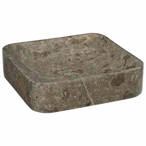 vidaXL Lavabo gris m&aacute;rmol 40x40x10 cm