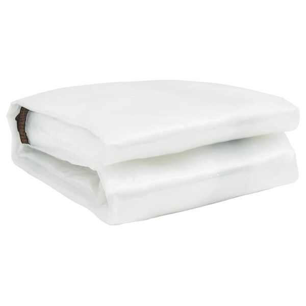vidaXL Lona transparente con ojales polietileno 6x12 m