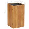 vidaXL Arriate de madera maciza de acacia 33,5x33,5x60 cm