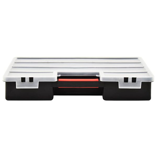 vidaXL Caja compartimentos 2 uds divisores pl&aacute;stico 460x325x80 mm