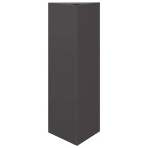 vidaXL Jardinera triangular acero negro 30x26x75 cm