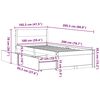 vidaXL Estructura de cama sin colch&oacute;n madera maciza de pino 100x200 cm