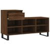 vidaXL Mueble zapatero madera contrachapada roble marr&oacute;n 102x36x60 cm