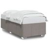 vidaXL Estructura de cama sin colch&oacute;n tela taupe 90x200 cm