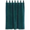 vidaXL Cortinas opacas 2 pcs Verde oscuro 140 x 140 cm Terciopelo