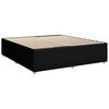 vidaXL Cama box spring con colch&oacute;n tela negro 180x200 cm