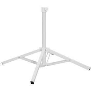 vidaXL Soporte para Parasol Blanco Acero para 25-32 mm Poste