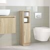 vidaXL Mueble de ba&ntilde;o con portarrollos roble Sonoma 20,5x22x90 cm