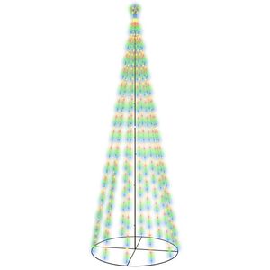 vidaXL &Aacute;rbol de Navidad c&oacute;nico 732 LEDs de colores 160x500 cm