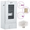 vidaXL Horno ahumador de BBQ con generador humo fr&iacute;o acero galvanizado