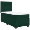 vidaXL Cama box spring con colch&oacute;n terciopelo verde oscuro 90x190 cm