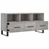 vidaXL Mueble de TV madera de ingenier&iacute;a gris Sonoma 102x36x50 cm