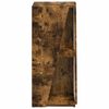 vidaXL Estante lateral Roble ahumado 33 x 32 x 70,5 cm