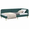vidaXL Estructura de cama en esquina Verde oscuro 100 x 200 cm tela