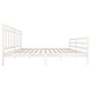 vidaXL Estructura de cama madera maciza blanca 200x200 cm