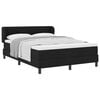 vidaXL Cama tipo Box Spring con colch&oacute;n Negro 160 x 200 cm tela