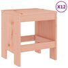 vidaXL Juego de comedor de jardín 13 pzas madera maciza abeto Douglas
