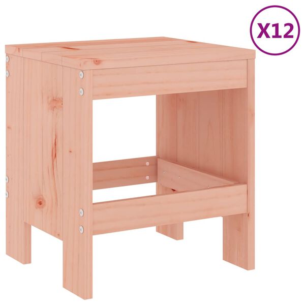 vidaXL Juego de comedor de jardín 13 pzas madera maciza abeto Douglas