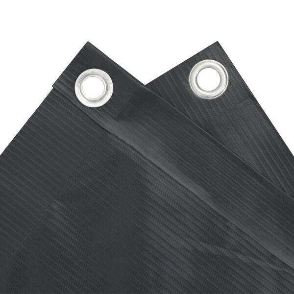 vidaXL Biombo para balc&oacute;n de tela oxford antracita 90x500 cm