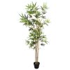 vidaXL &Aacute;rbol de Bamb&uacute; Artificial Verde 75,5 x 18 x 175 cm Tela y Bamb&uacute;