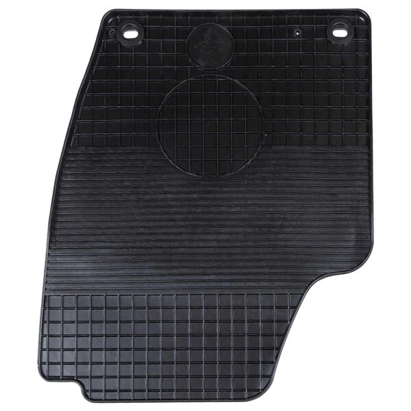 vidaXL Alfombrilla de Coche 4 pcs Negro Goma