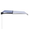 vidaXL Toldo manual retr&aacute;ctil azul y blanco 300x250 cm