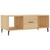 vidaXL Mesa de centro madera contrachapada roble Sonoma 102x50x40 cm