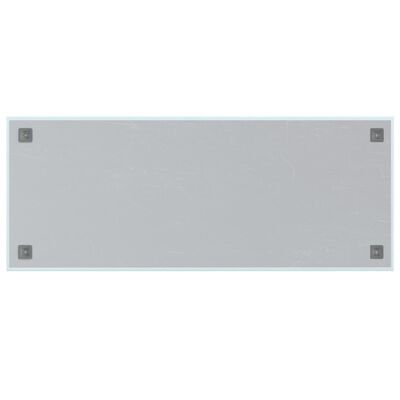 vidaXL Pizarra magnética de pared vidrio templado blanco 100x40 cm