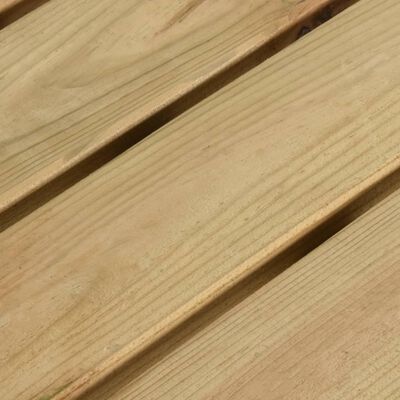 vidaXL Mesa de jardín de madera de pino impregnada 200x79x75 cm