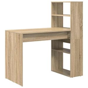 vidaXL Escritorio Roble Sonoma Madera de ingenier&iacute;a 113 x 54 x 120 cm