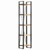 vidaXL Estanter&iacute;a de 5 niveles madera maciza mango 40x30x180 cm