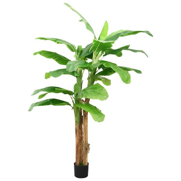 vidaXL &Aacute;rbol bananero artificial con macetero 300 cm verde