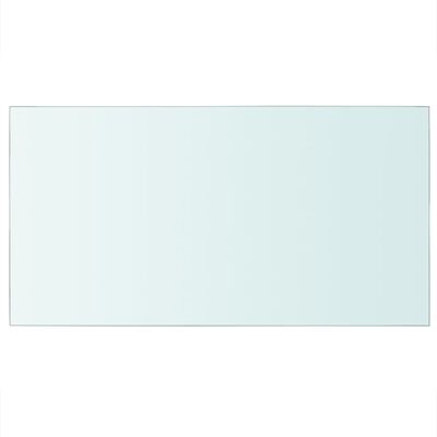 vidaXL Panel de estante vidrio claro 40x25 cm