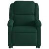 vidaXL Sill&oacute;n reclinable de masaje elevable terciopelo verde oscuro