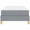 vidaXL Cama tipo Box Spring con colch&oacute;n Gris Claro 90 x 190 cm tela