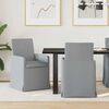 vidaXL Sillas de comedor 2 pcs Gris claro 57 x 67 x 95 cm tela