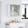 vidaXL Armario pared cocina puerta de cristal Lucca gris hormig&oacute;n