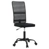 vidaXL Silla de oficina tela de malla negra