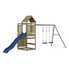 vidaXL Parque infantil de exterior madera de pino impregnada