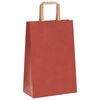 vidaXL Bolsas de papel con asas 250 uds rojo 21x11x31 cm