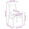 vidaXL Sillas de comedor 2 pcs 42 x 47.5 x 81 cm