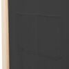 vidaXL Biombo divisor 5 paneles de tela gris 200x170x4 cm