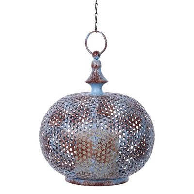 Luxform Lámpara LED de jardín oriental Damascus azul envejecido