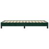 vidaXL Estructura de cama sin colch&oacute;n terciopelo verde oscuro 90x200cm