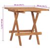 vidaXL Set comedor de jard&iacute;n plegable 3 piezas madera de teca cojines