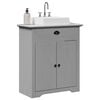 vidaXL Mueble de lavabo de ba&ntilde;o BODO gris 70x35x80 cm
